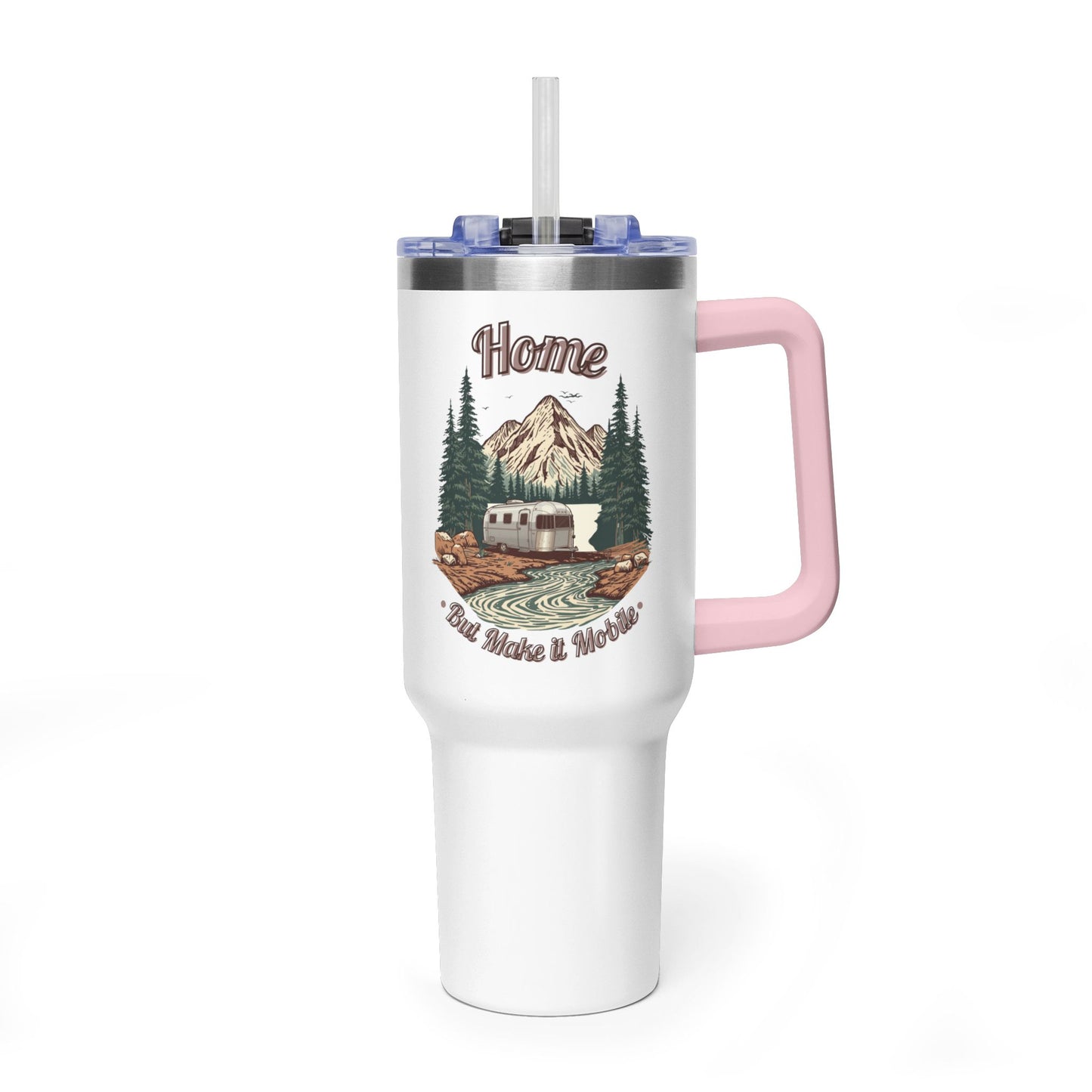 Home But Make It Mobile — Airstream 40oz Tumbler with Handle & Straw