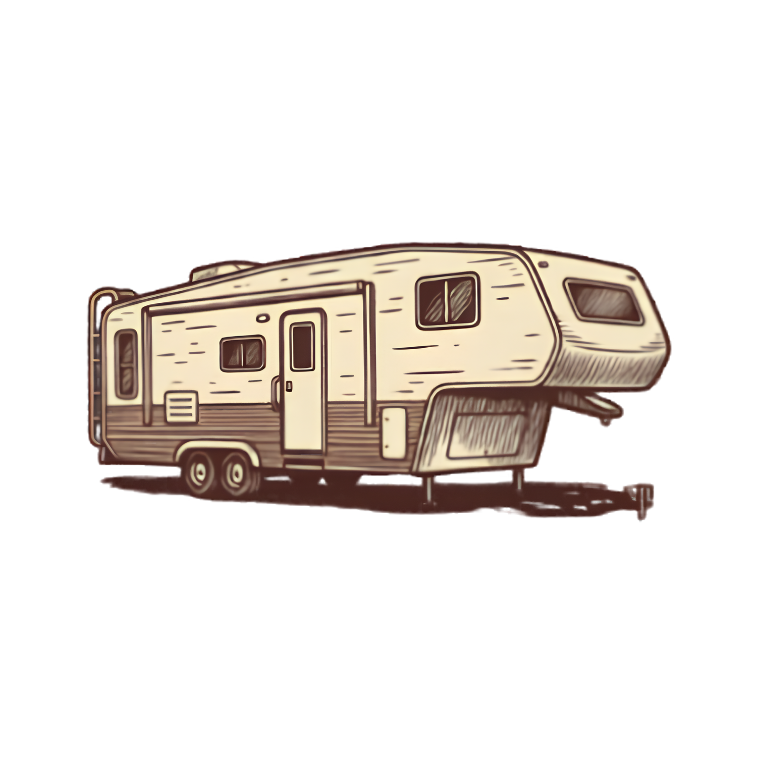 Retro/Vintage design 5th wheel