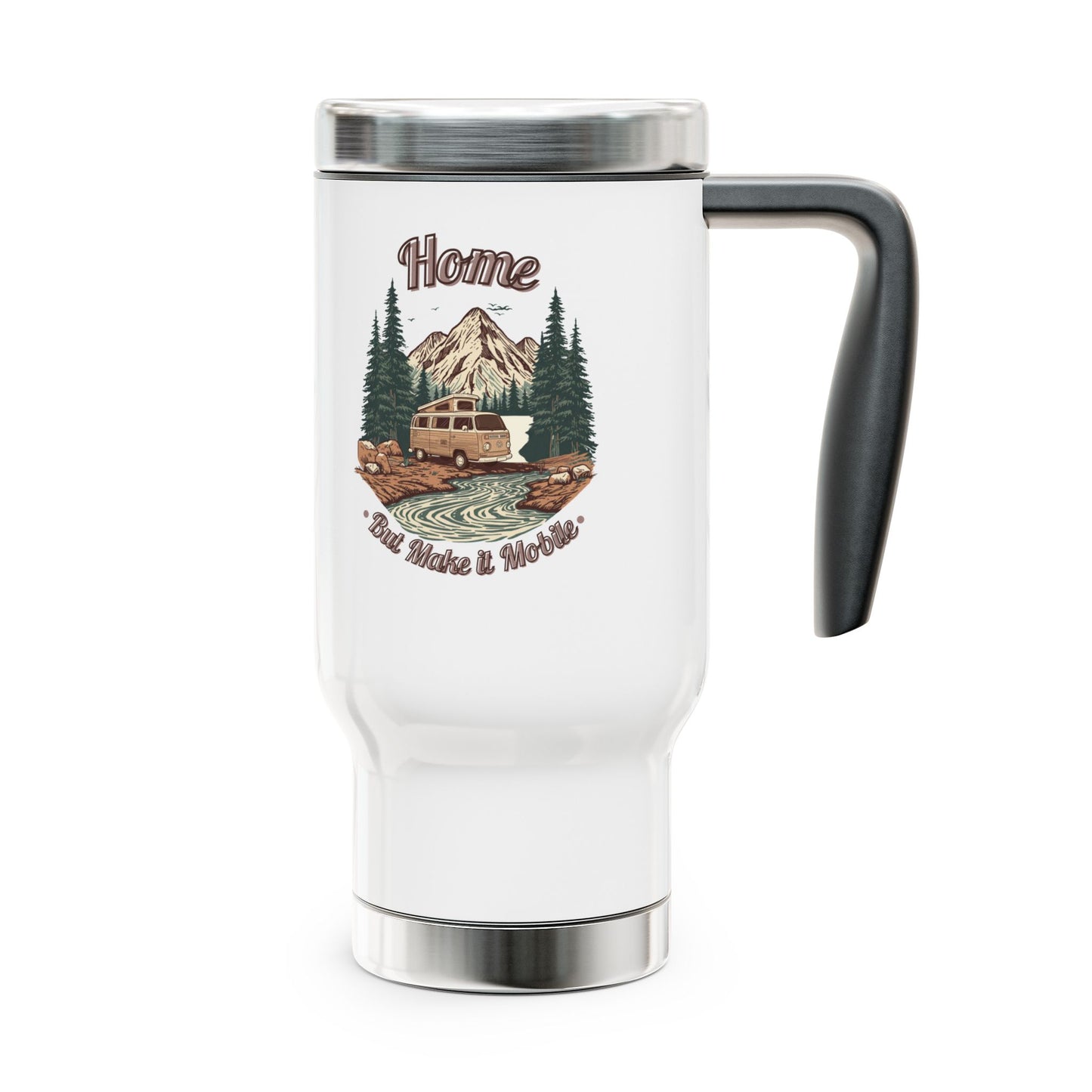 Home But Make It Mobile — Campervan Travel Mug with Handle | 14oz