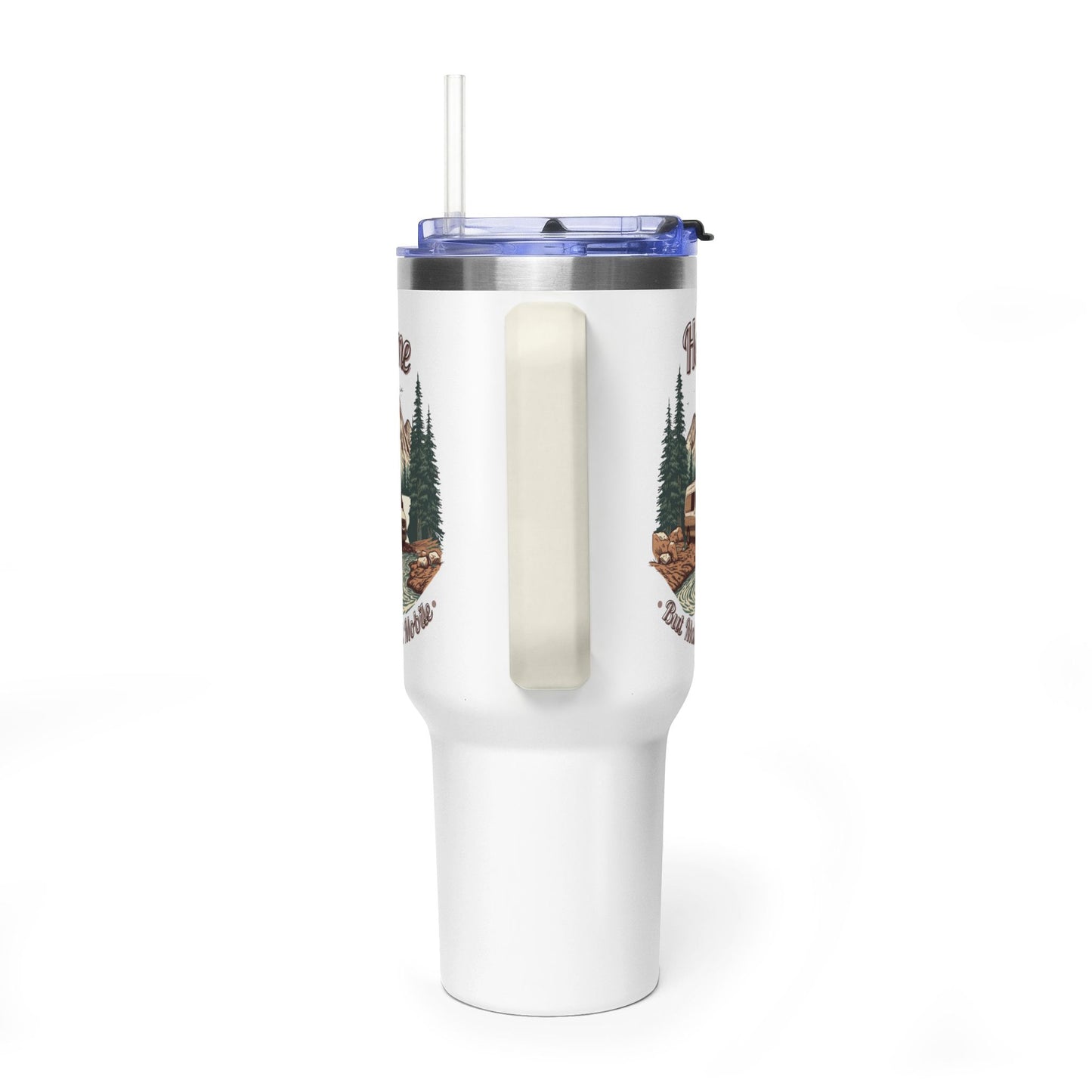 Home But Make It Mobile — Sprintervan 40oz Tumbler with Handle & Straw