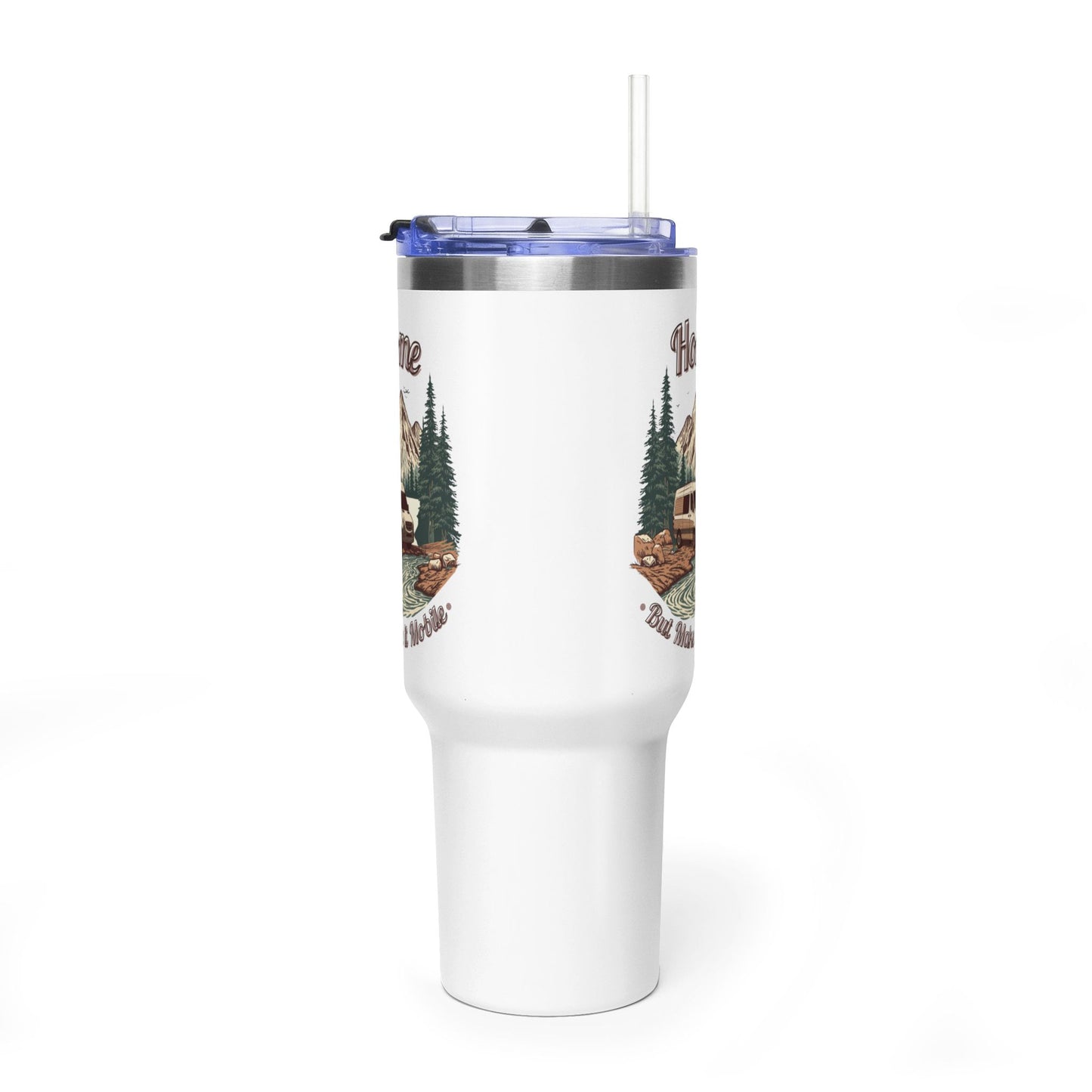 Home But Make It Mobile — Sprintervan 40oz Tumbler with Handle & Straw
