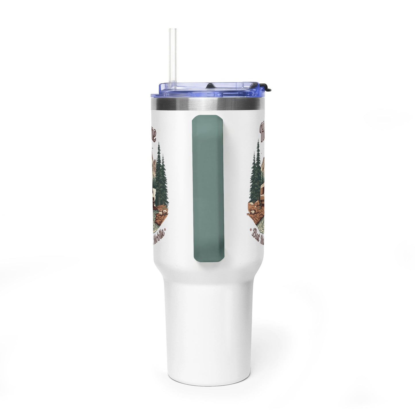 Home But Make It Mobile — Sprintervan 40oz Tumbler with Handle & Straw