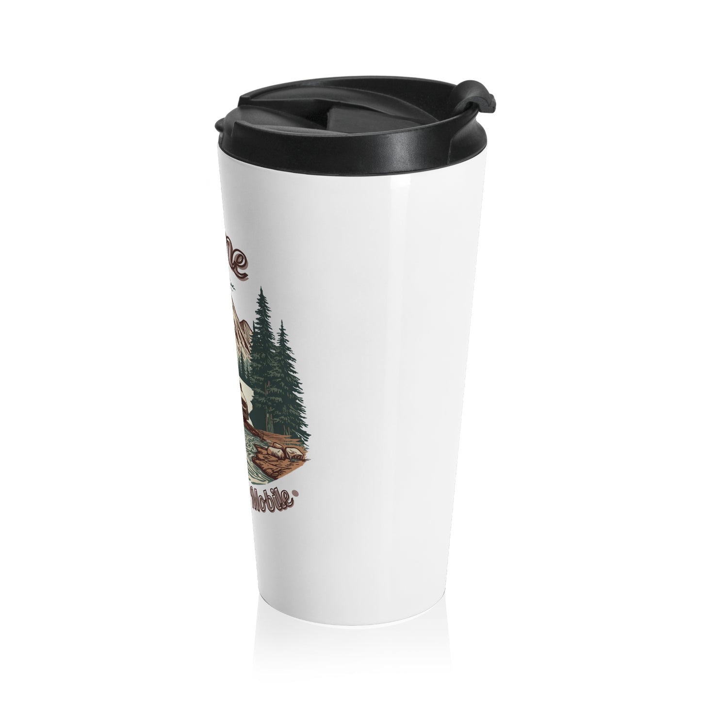 Travel Mug — 'Home But Make It Mobile' – Van Life Stainless Steel Tumbler