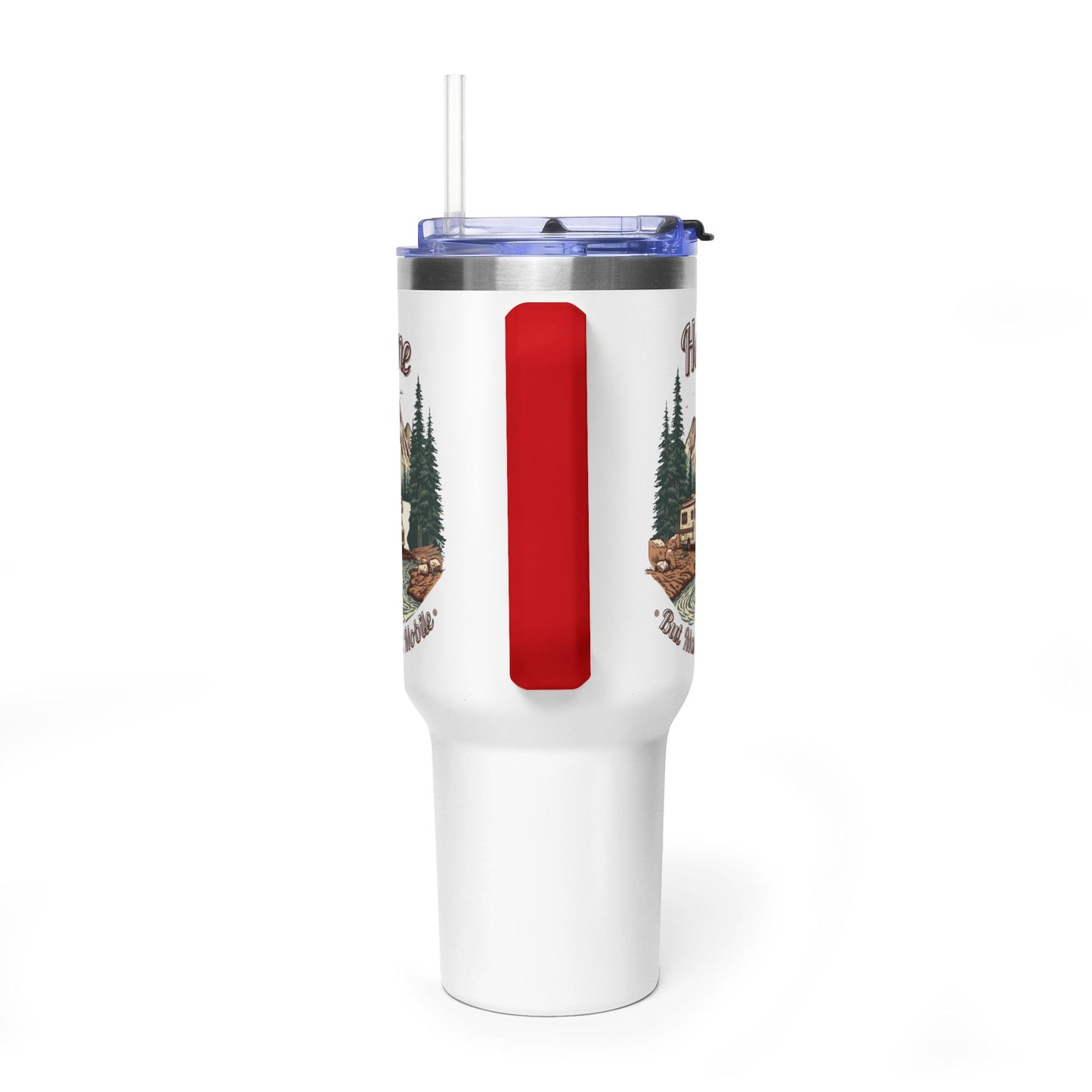 Home But Make It Mobile — Class C Motorhome 40oz Tumbler with Handle & Straw