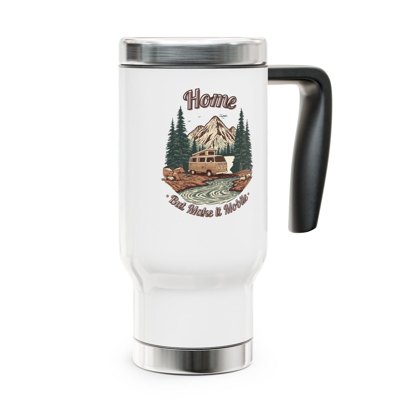 Home But Make It Mobile — Campervan Travel Mug with Handle | 14oz