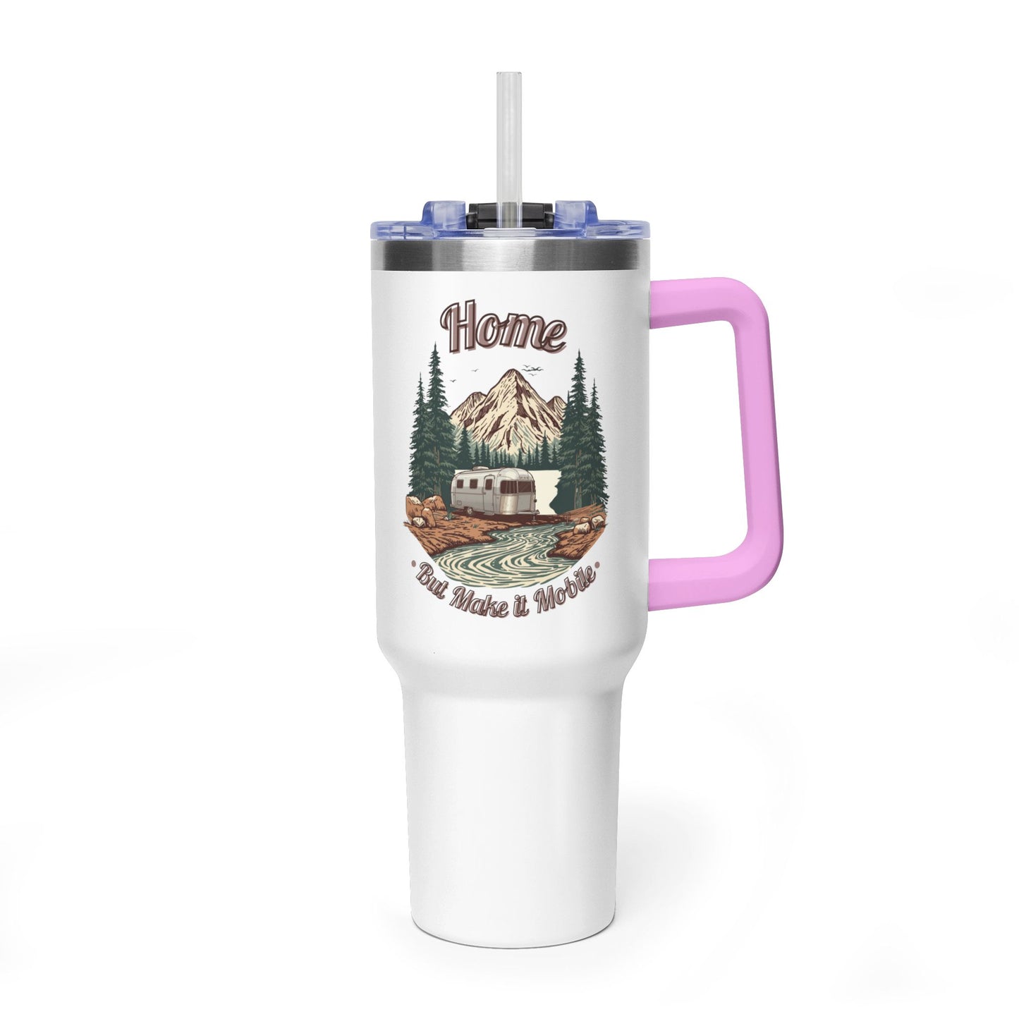 Home But Make It Mobile — Airstream 40oz Tumbler with Handle & Straw