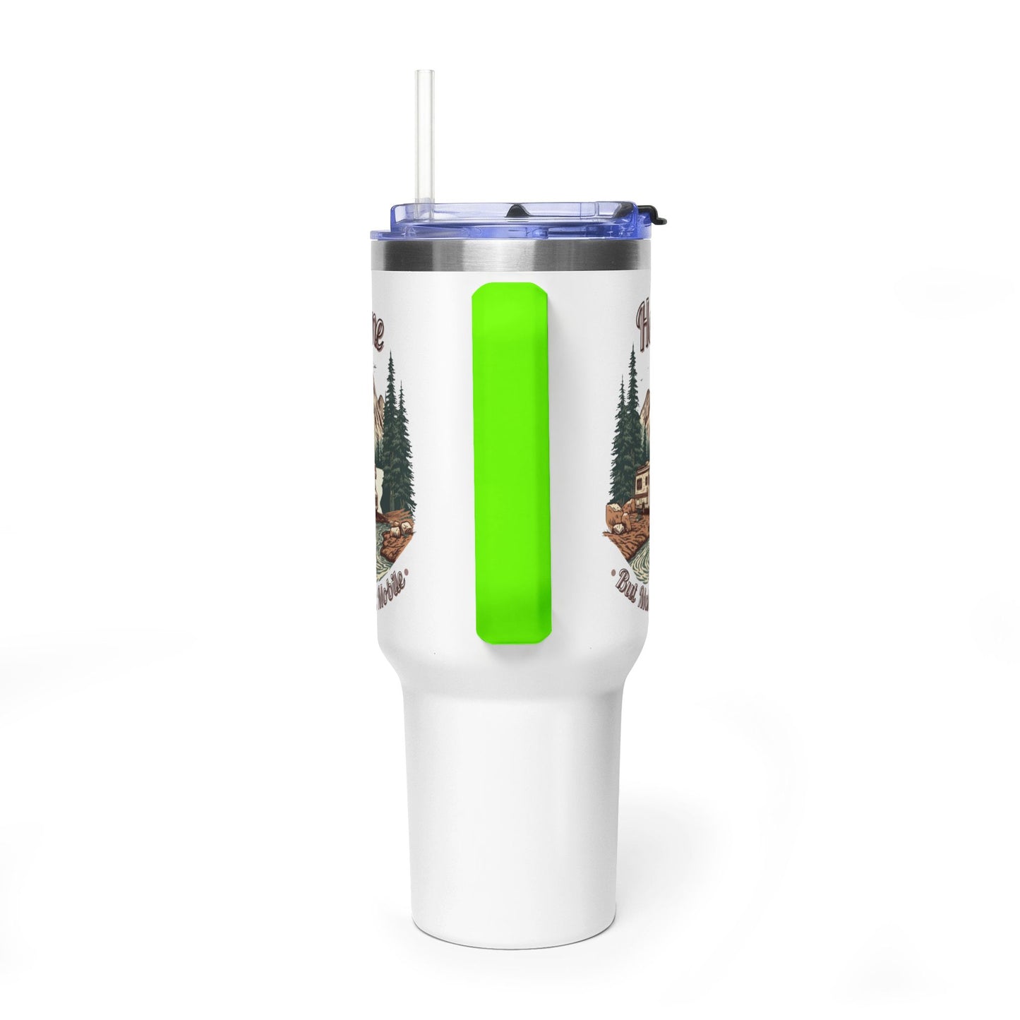Home But Make It Mobile — Class C Motorhome 40oz Tumbler with Handle & Straw