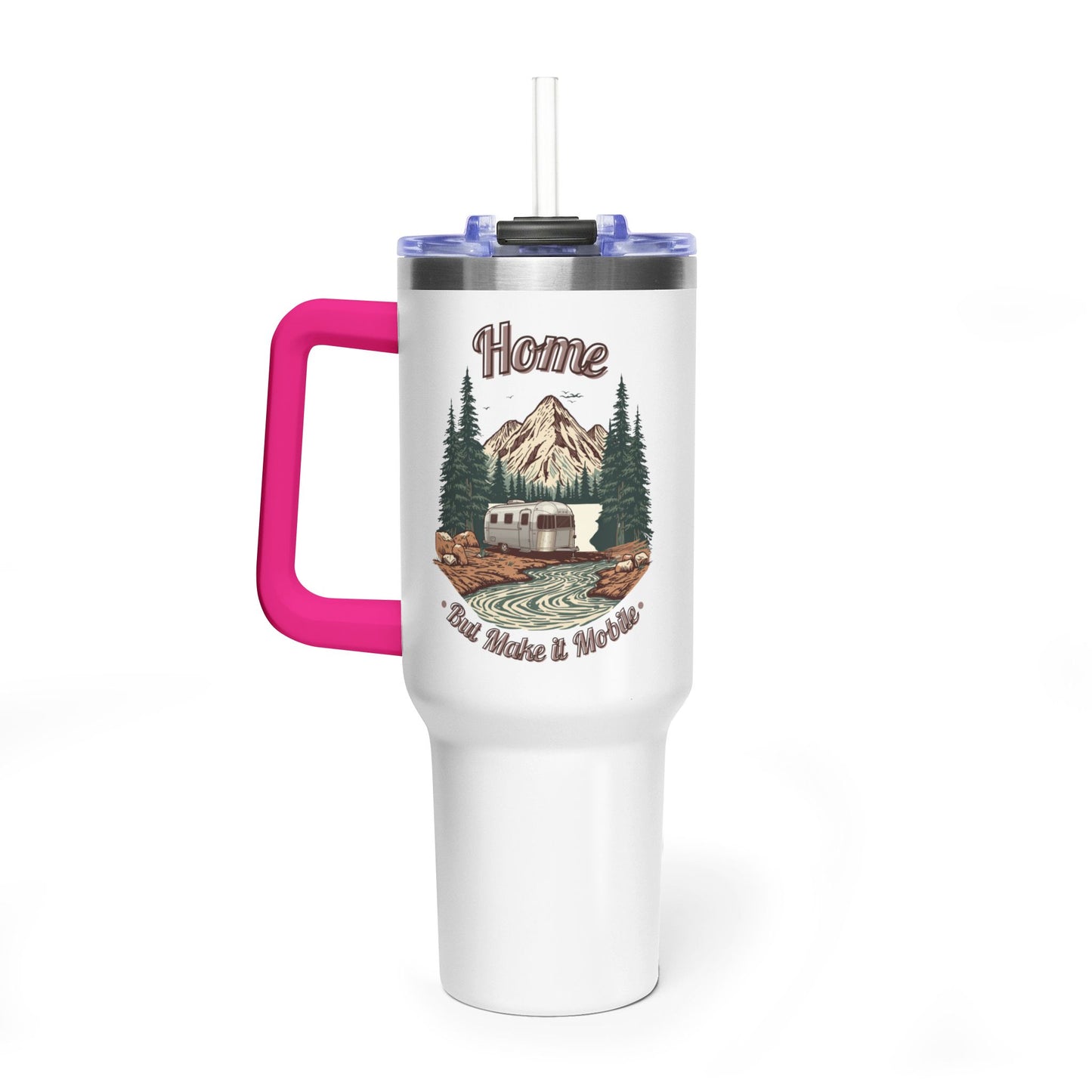 Home But Make It Mobile — Airstream 40oz Tumbler with Handle & Straw