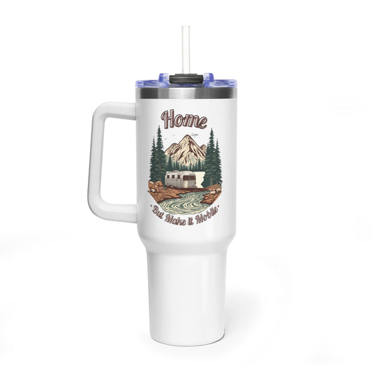 Home But Make It Mobile — Airstream 40oz Tumbler with Handle & Straw