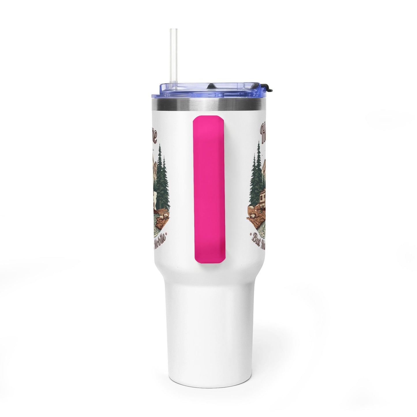 Home But Make It Mobile — Class C Motorhome 40oz Tumbler with Handle & Straw