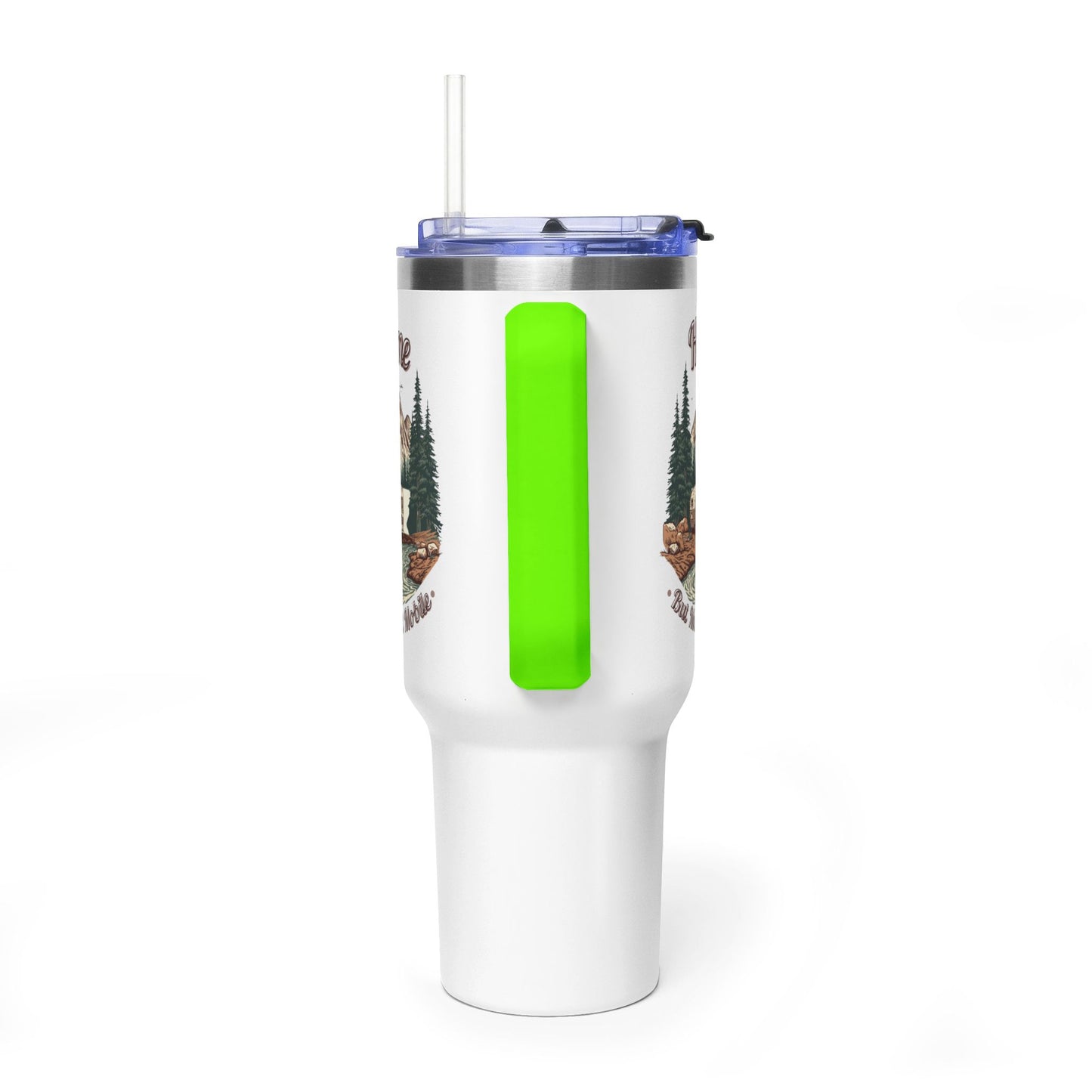 Home But Make It Mobile —  Travel Trailer 40oz Tumbler with Handle & Straw