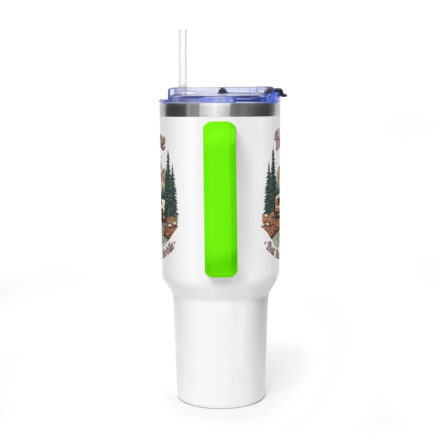 Home But Make It Mobile — Sprintervan 40oz Tumbler with Handle & Straw