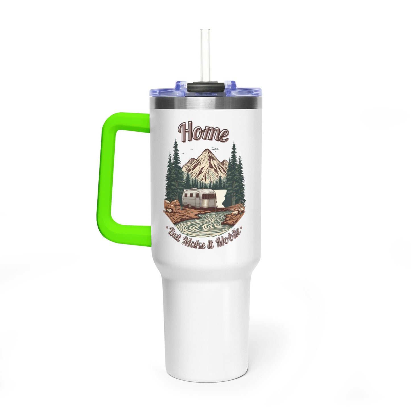 Home But Make It Mobile — Airstream 40oz Tumbler with Handle & Straw