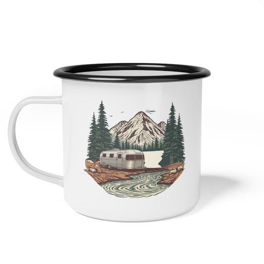 Home But Make It Mobile — Airstream Enamel Camp Mug