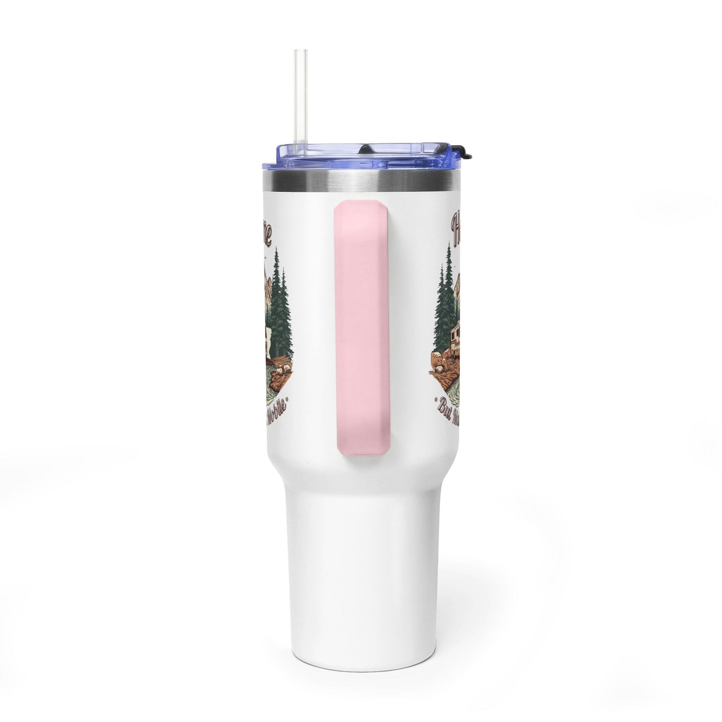 Home But Make It Mobile — Vintage Class A Motorhome 40oz Tumbler with Handle & Straw