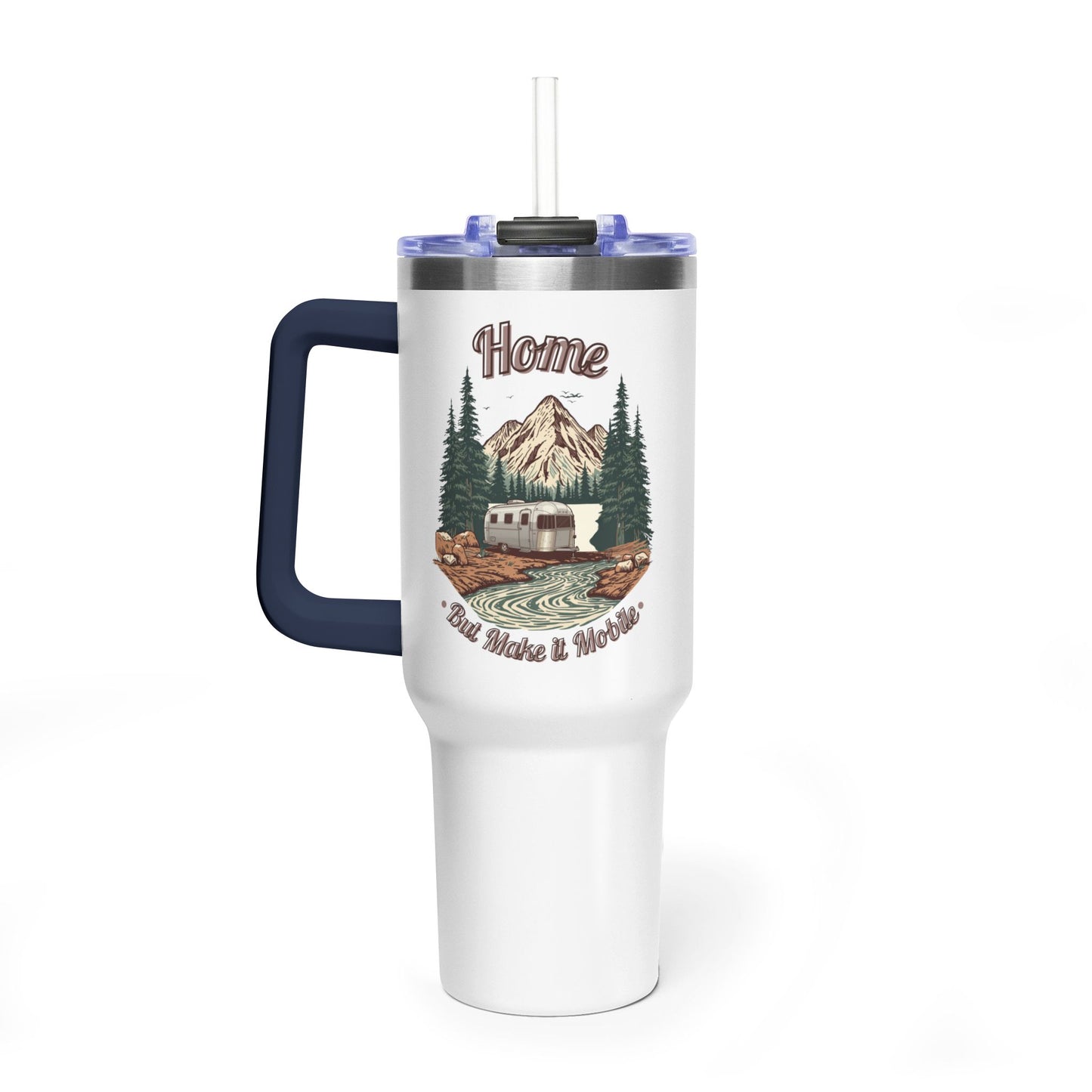 Home But Make It Mobile — Airstream 40oz Tumbler with Handle & Straw
