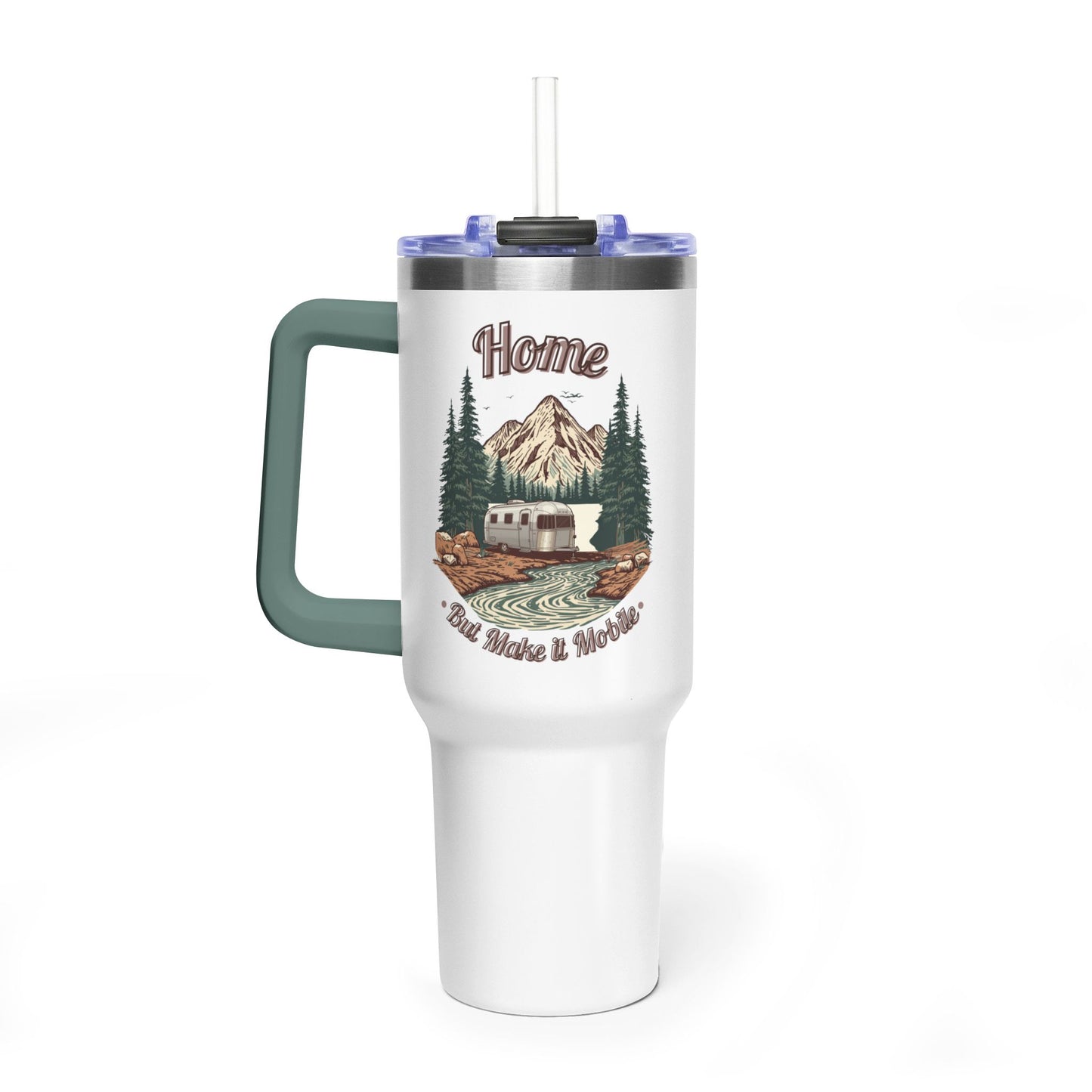 Home But Make It Mobile — Airstream 40oz Tumbler with Handle & Straw
