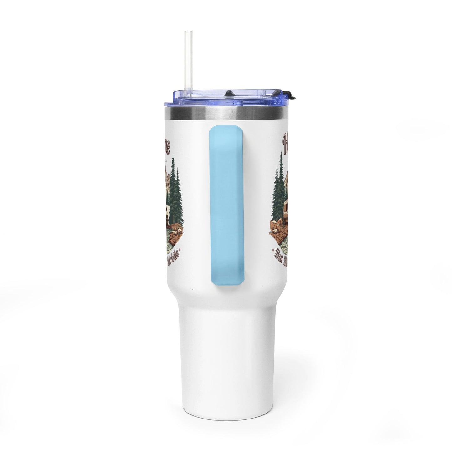 Home But Make It Mobile — Sprintervan 40oz Tumbler with Handle & Straw